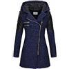 KHIRVWL Giacca Invernale da Donna con Cerniera Foderata in Pile Giacca Calda a Maniche Lunghe Giacca Calda con Tasche Cotone Plus Pile Manica Lunga Patchwork Donna Offerte Lampo del Giorno Pullover