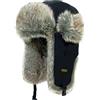 HEYANN Ushanka - Cappello da aviatore russo in finta pelliccia, da uomo | Cappello invernale con paraorecchie, stile russo, Ushanka, aviatore, antivento, caldo, a prova di freddo, per sci, caccia