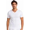 Intimitaly Liabel - Maglia Termica da Uomo (Pacco da 2), Cotone Termico Invernale, Tessuto Interlock, Scollo V e Girocollo - Nere e Bianche