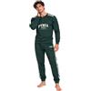 Pyrex Pigiama Uomo Invernale Caldo Cotone Interlock Lungo Manica Lunga | Set Maglia e Pantalone, Maglia Doppia Traspirante, Fondo con Polsino, Elastico Morbido, Taglie M-XXL, Scatola Nera