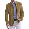 SPORTARC Giacca da uomo casual in pelle scamosciata, cappotto elegante casual per autunno primavera, giacca su misura per abbigliamento da ufficio aziendale