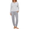 Leversic Pigiama Donna Invernale Cotone Pigiami a Maniche Lunghe, Top e Pantaloni con Tasches Morbido e Confortevole Morbido e Caldo S-XXL