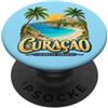 Sogni Caraibici: Curacao Curacao Caraibi Palme Spiaggia sabbiosa Willemstad Souvenir PopSockets PopGrip Adesivo