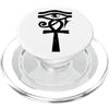 Miftees Egyptian Tees Occhio di croce Ankh invecchiato egiziano di Ra PopSockets PopGrip per MagSafe