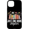 Wildflower Reading Book Flower Gifts Wom Custodia per iPhone 15 Plus Just One More - Lettore di topi di biblioteca floreale per amanti dei libri