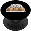 Barn Hunt Canine Rat Hunting Training Ge Barn Hunt Amante - Gruppo di ratti su balle di fieno PopSockets PopGrip Adesivo