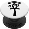 Miftees Egyptian Tees Occhio di croce Ankh invecchiato egiziano di Ra PopSockets PopGrip Adesivo