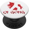 China Chinesische Meditation Qigong-Gesc Yoga meditazione spirituale cinese Tai Chi Qigong PopSockets PopGrip Adesivo