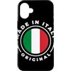 Italy Flag Italiano Patriotic Italian Gr Custodia per iPhone 16 Plus Italia Viaggi Bandiera Italiana Italia Souvenir Bambini Uomo Donna