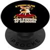Chihuahua Attitude and Small Dog Humor C Chihuahua 4 libbre di pelliccia 400 libbre di opinioni umorismo cane PopSockets PopGrip Adesivo