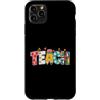 Bright Classroom Teacher Art Custodia per iPhone 11 Pro Max Insegna ai tuoi insegnanti Apple Pencil Books Floral School Design
