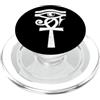Miftees Egyptian Tees Occhio di croce Ankh invecchiato egiziano di Ra PopSockets PopGrip per MagSafe