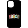 Bright Classroom Teacher Art Custodia per iPhone 12/12 Pro Insegna ai tuoi insegnanti Apple Pencil Books Floral School Design