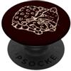 Y2K 90s Funny Cat Tomcat Kitten Art Leopardus Tilcayo Tiger Cat anni '90 Y2K PopSockets PopGrip Adesivo