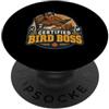 Holiday Bird Boss Divertente Bird Boss Papà Turchia Giorno del Ringraziamento Calcio Game Day PopSockets PopGrip Adesivo