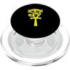 Miftees Egyptian Tees Occhio di croce Ankh invecchiato egiziano di Ra PopSockets PopGrip per MagSafe