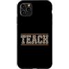 Leopard Teacher Collective Custodia per iPhone 11 Pro Max Insegna Leopard Print Insegnante Scuola Spirito Educatore