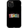 Bright Classroom Teacher Art Custodia per iPhone 11 Pro Insegna ai tuoi insegnanti Apple Pencil Books Floral School Design