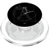 Delta12Designs Leonardo Da Vinci Chitarrista Vitruviano che fa il mulino a vento PopSockets PopGrip per MagSafe