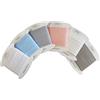 designers-factory Set di nastro sbieco in cotone - Bianco, Blu chiaro, grigio chiaro, Rosa chiaro, Taupe, ecru - Facile da cucire e ideale per abbellire le vostre creazioni (Set di 6 sbiechi (5 metri ciascuno), Set A)