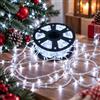 MA MAISON Luci Natale Minilucciole - Catena Luminosa, 1000 LED, 45mt, 8 Giochi di Luce, per Albero di Natale, Decorazioni, con Bobina, Colori unici, Cavo Trasparente - per Uso Interno/Esterno (Bianco Ghiaccio)