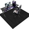 TFEHXYZU Tappetino per Sedia da Ufficio Gaming Nero 90x130cm | Tappeto Salvapavimento Antiscivolo, Tappeto per Sedia con Ruote, Tappetino Pavimenti per Parquet e Piastrelle Tappeto Esterno