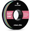 Kamu Synber Filo Elastico 1mm x 30m Corda Elastica Cordoncino Elastico Cordino Elastico | 100% Elasticità, Resistente, Sottile, Braccialetti, Cucito, Perline, Collana, Artigianato, DIY