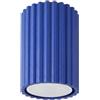 FOSKE Vela Tube5 | Plafoniera soffitto GU10, 1 luce, Blu oltremare, 10 cm