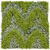shopbest.it Pannello Siepe Artificiale 100x100 cm, Modulo Verde Decorativo per Parete, Giardino Verticale Finto per Interni ed Esterni (Reflection)