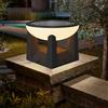 ACMHNC Lampioni Solari Da Giardino Esterno, IP65, 6-12 Ore | 3000k Luce Solare Pilastro, Sensore Crepuscolare, Per Patio, Colonne, Recinzioni e Pali