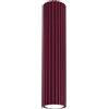 FOSKE Vela Tube5 | Plafoniera soffitto GU10, 1 luce, Bordeaux, 30 cm