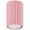 FOSKE Vela Tube5 | Plafoniera soffitto GU10, 1 luce, Rosa, 10 cm