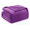 Exclusivo Mezcla Coperta in Pile, Leggero, 150x200 cm, Morbido et Soffice | Copriletto Reversibile Multiuso, Lavabile in Lavatrice, Tutte le stagioni, All'aperto, Viola