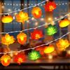 LQTSLFM 3 Meter 20 LED Stringa Luci Zucca Autunnali, Catena Luminosa Autunnale | Lucine Led Decorative Autunnale, Fata String Light Autunnale per Decorazione Autunno