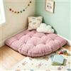 ShowyLive Cuscino angolare da pavimento, 100 x 100 cm, per bambini | Morbido tappetino antiscivolo in flanella per angolo lettura o sala giochi, grande tappeto per camera da letto, meditazione