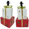 MA MAISON Base Supporto per Albero di Natale 150/180H CM- Pacchi Regalo, Fiocco, Stelle, in Magnesia, Decorazione, Base di Metallo -Kit di Fisaggio (27,5x25x50h cm)