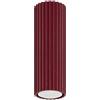 FOSKE Vela Tube5 | Plafoniera soffitto GU10, 1 luce, Bordeaux, 20 cm