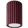 FOSKE Vela Tube5 | Plafoniera soffitto GU10, 1 luce, Bordeaux, 10 cm