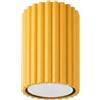 FOSKE Vela Tube5 | Plafoniera soffitto GU10, 1 luce, Giallo, 10 cm