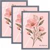 Velora Home&Living VELORA H&L H&L Set da 3 Cornici Foto Grigio A2 42 x 59,4 cm - Cornice in Legno con Plexiglass Trasparente, Portafoto da Parete, Cornice per Poster, Fotografie, Puzzle, Diplomi e Certificati
