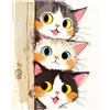 cukol cukol Kit Punto Croce da Ricamare Prestampato Completo, 11CT 30x30 CM | Quadro Gatto, Schemi Facili Principianti, Set Ricamo ha Aspetto Raffinato per Decorazioni Parete, Hobby Creativi