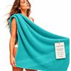 Ali Brothers Telo Doccia Grande 100x150 cm in Spugna 100% Cotone-Asciugamano-VERDE ACQUA | Morbido, Assorbente e ad Asciugatura Rapida; Telo Doccia, Telo Mare, per Sauna, Spa e Lettino Massaggio