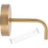SEWOART Supporto Lampada da Parete in Metallo, Oro, 13,5x9,5x9,5cm | Set 1 Pezzo, Ferro Battuto, Sostegno Sostitutivo, per Scale, Salotti e Lampade Fissate al Muro