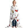 Kanguru Soffice plaid divano in microfibra Snoopy Bianco, morbido pile, 130x170 cm, Simpatico copriletto singolo, idea regalo Natale donna o Compleanno per tutti