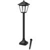 ACMHNC Lampione Solare da Giardino 60 cm, 2 Luminosità, 3000K, IP44 | Doppio Fissaggio, batteria 1500 mAh, autonomia 8-12 ore, picchetto o base, per esterno, vialetto, terrazza, vialetto