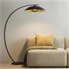 Lindby Lampada da terra (Moderno) colore Nero, in Metallo ad es. Soggiorno & Sala pranzo lampada arco pavimento