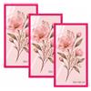 Velora Home&Living VELORA H&L H&L Set da 3 Cornici Foto Rosa 50 x 100 cm - Cornice in Legno con Plexiglass Trasparente, Portafoto da Parete, Cornice per Poster, Fotografie, Puzzle, Diplomi e Certificati