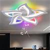 lnrosy Inrosy Plafoniera LED Bluetooth Bianco | Telecomando e App, Cambio Colore RGB, Timer e Memoria, Dimmerabile Con Protezione Occhi