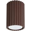 FOSKE Vela Tube5 | Plafoniera soffitto GU10, 1 luce, Marrone, 10 cm