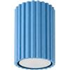 FOSKE Vela Tube5 | Plafoniera soffitto GU10, 1 luce, Azzurro, 10 cm